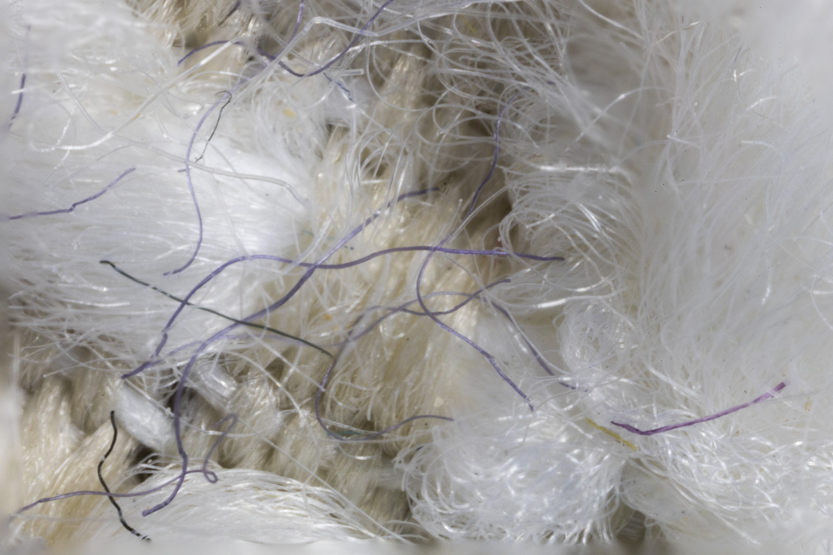 ultra macro photo of material research